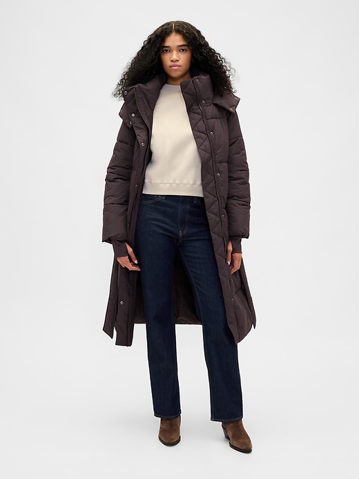 Image number 2 showing, Belted Puffer Coat