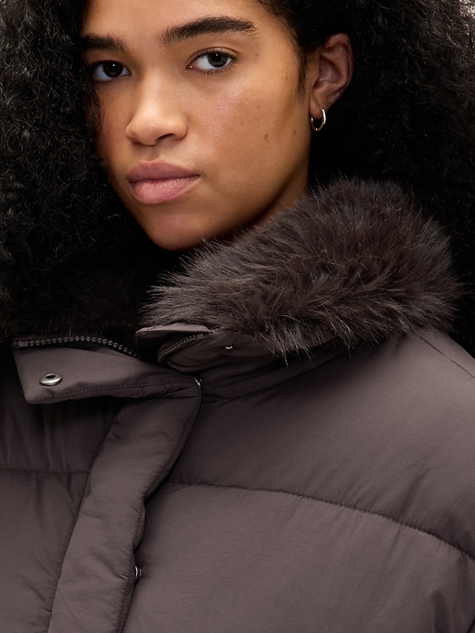 Image number 4 showing, Fur-Trim Puffer Jacket