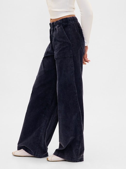 Image number 3 showing, Mid Rise Corduroy Baggy Pants