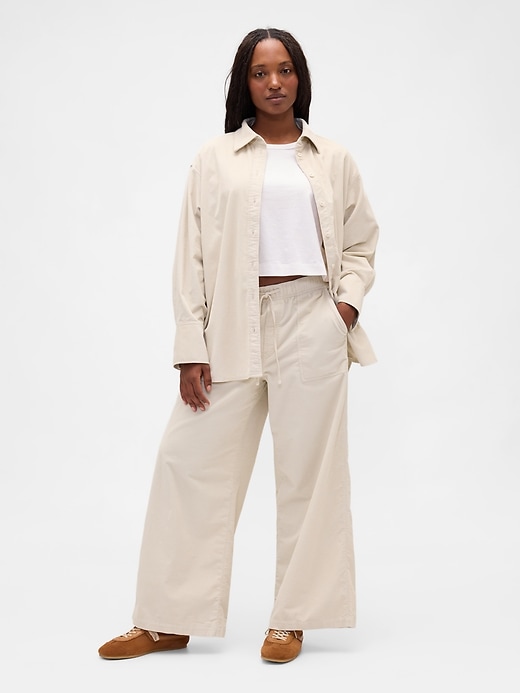 Image number 5 showing, Mid Rise Corduroy Baggy Pants