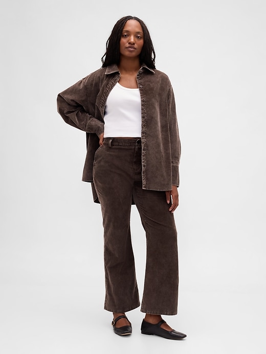 Image number 5 showing, Low Rise Corduroy Flare Pants