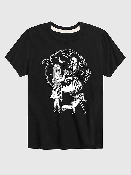 Image number 1 showing, Kids The Nightmare Before Christmas Jack Sally Zero Short Sleeve T-Shirt