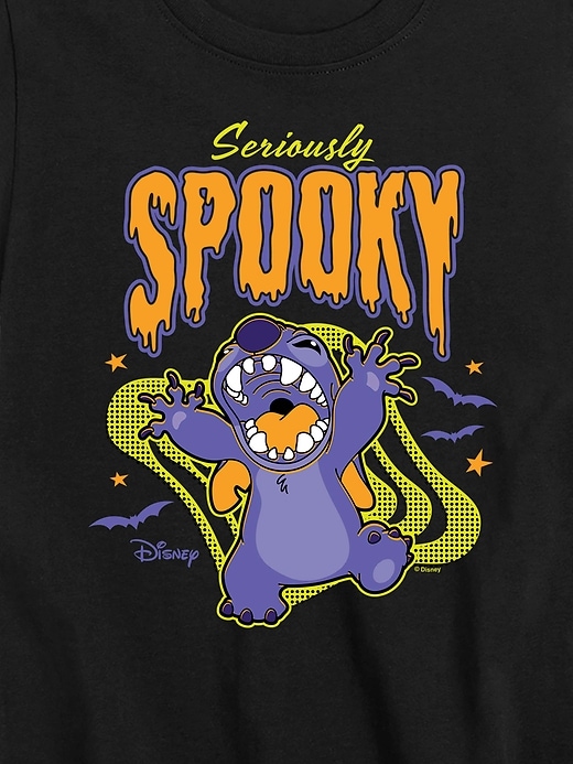 Image number 2 showing, Toddler Lilo and Stitch Seriously Spooky Short Sleeve Tee
