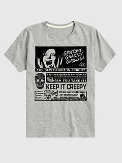 Kids Are You Afraid Of The Dark Gruesome Ghastly Ghoulish Short Sleeve T-Shirt