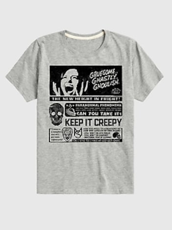 Kids Are You Afraid Of The Dark Gruesome Ghastly Ghoulish Short Sleeve T-Shirt