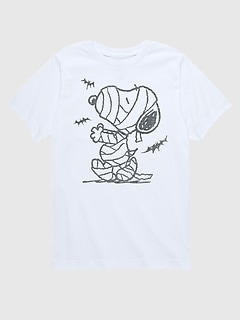 Toddler Peanuts Snoopy Mummy And Bats Short Sleeve Tee