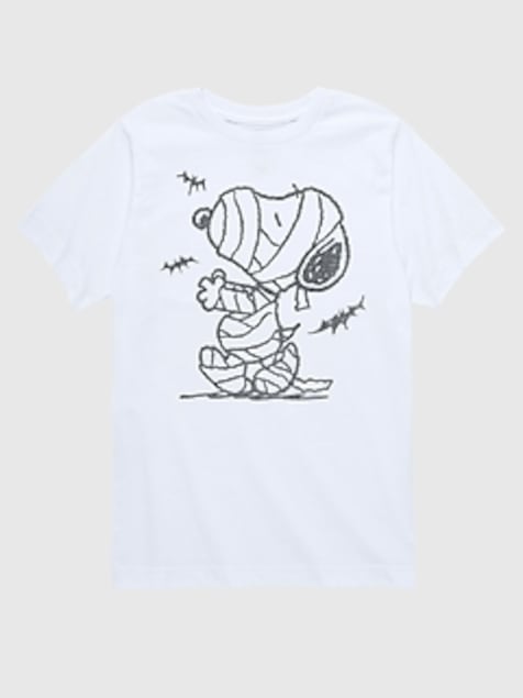 Toddler Peanuts Snoopy Mummy And Bats Short Sleeve Tee
