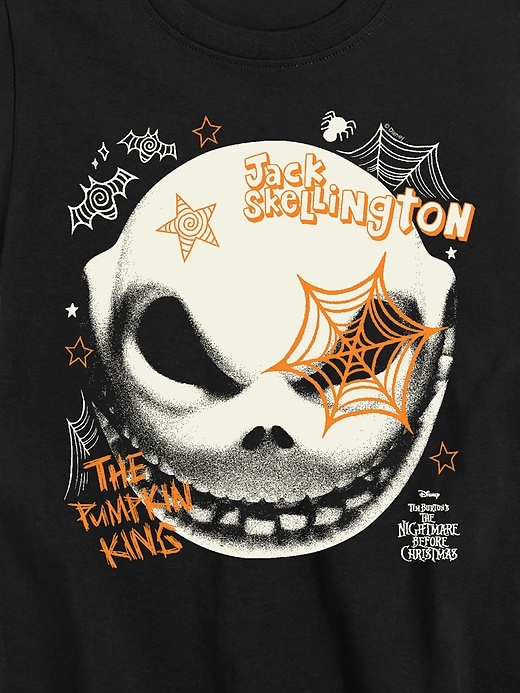 Image number 2 showing, Kids The Nightmare Before Christmas Jack Face Short Sleeve T-Shirt