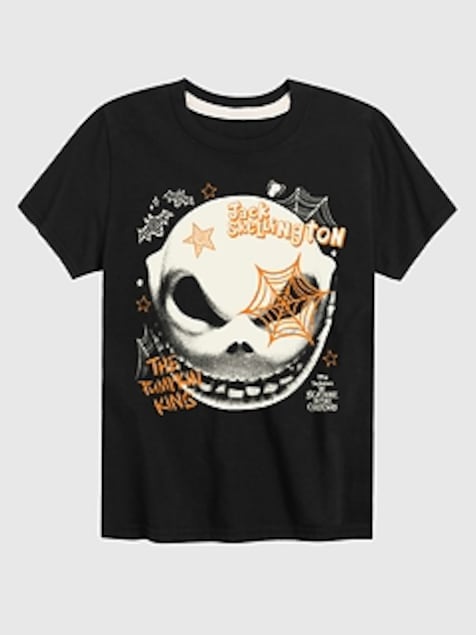 Kids The Nightmare Before Christmas Jack Face Short Sleeve T-Shirt