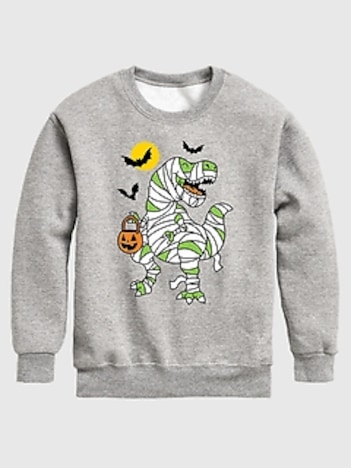 Toddler T-Rex Mummy Crewneck Fleece Sweatshirt