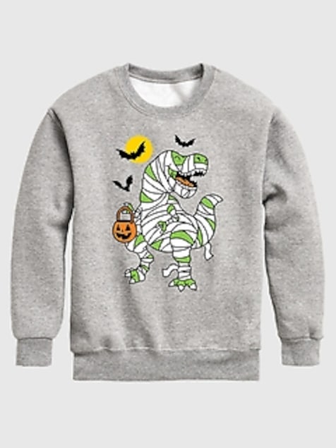 Toddler T-Rex Mummy Crewneck Fleece Sweatshirt