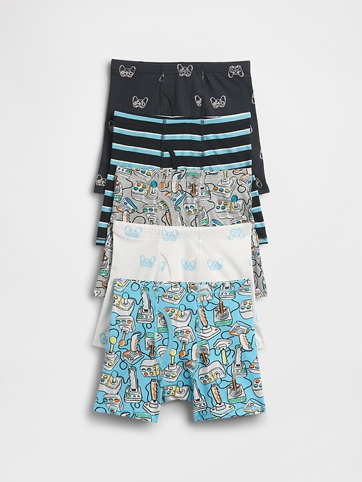 Image number 1 showing, Kids Organic Stretch Cotton Briefs (5-Pack)