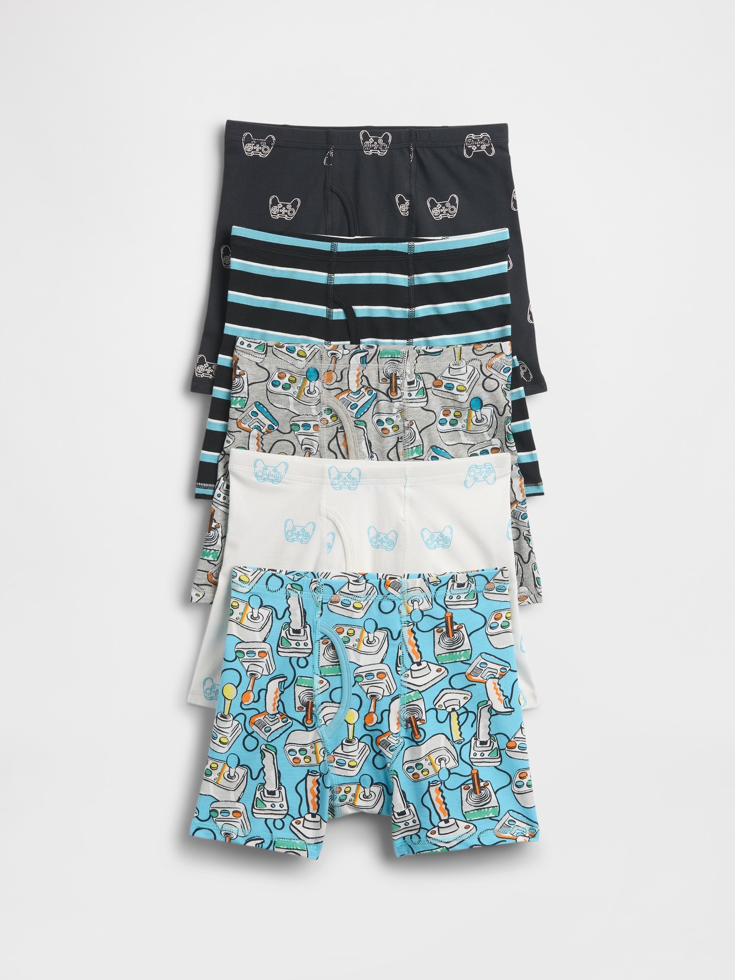 Kids Organic Stretch Cotton Briefs (5-Pack)