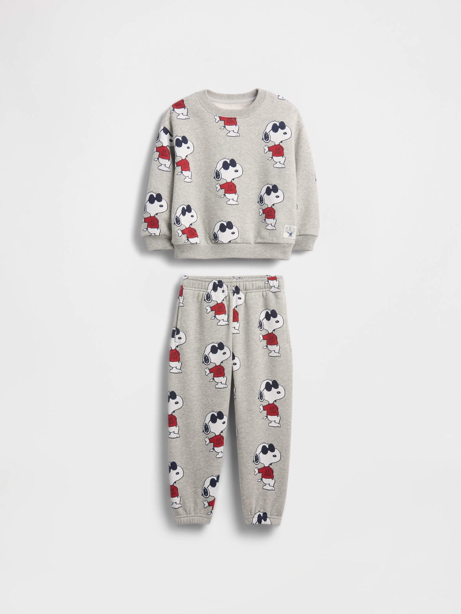Gap Kids' Baby & Toddler Vintagesoft Snoopy Outfit Set In Gray