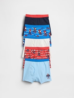 Baby & Toddler Marvel Organic Stretch Cotton Boxer Briefs (5-Pack)