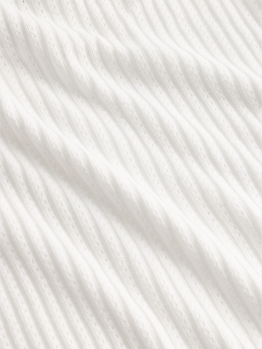 Image number 4 showing, Pointelle Rib Crop Turtleneck