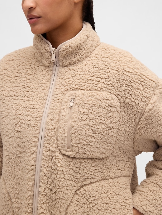 Image number 3 showing, GapFit Reversible Sherpa Jacket