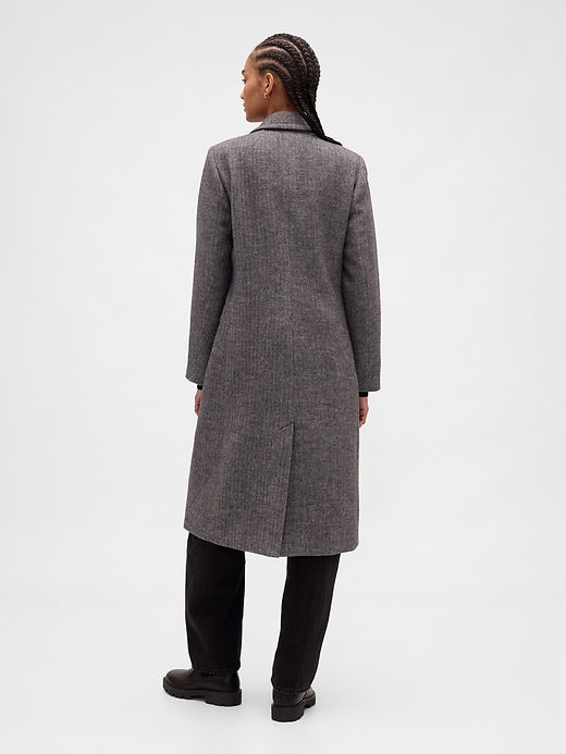 Image number 3 showing, Wool-Blend Chesterfield Coat
