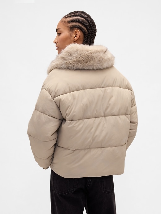 Image number 3 showing, Fur-Trim Puffer Jacket