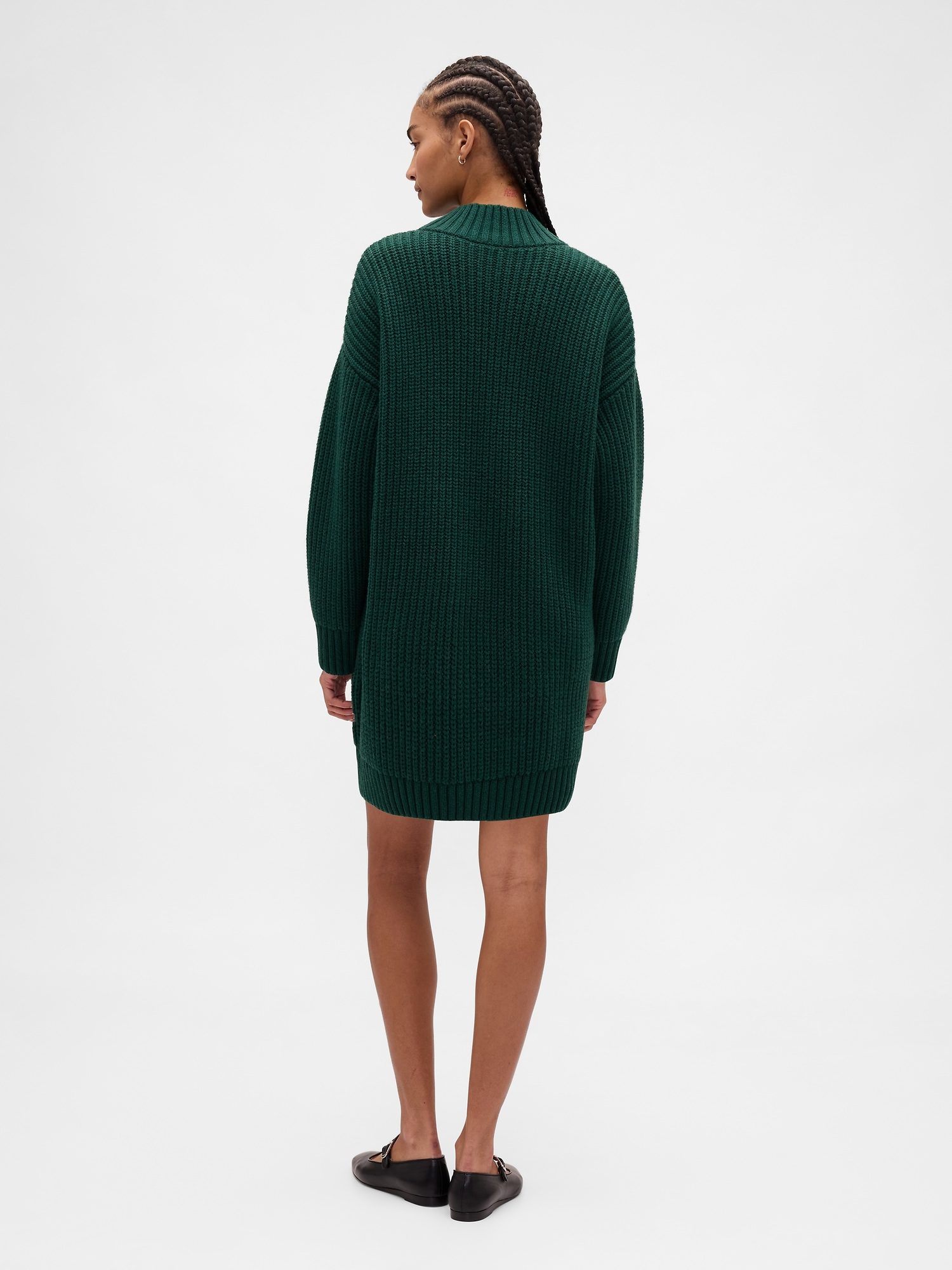 Oversized Turtleneck Mini Sweater Dress