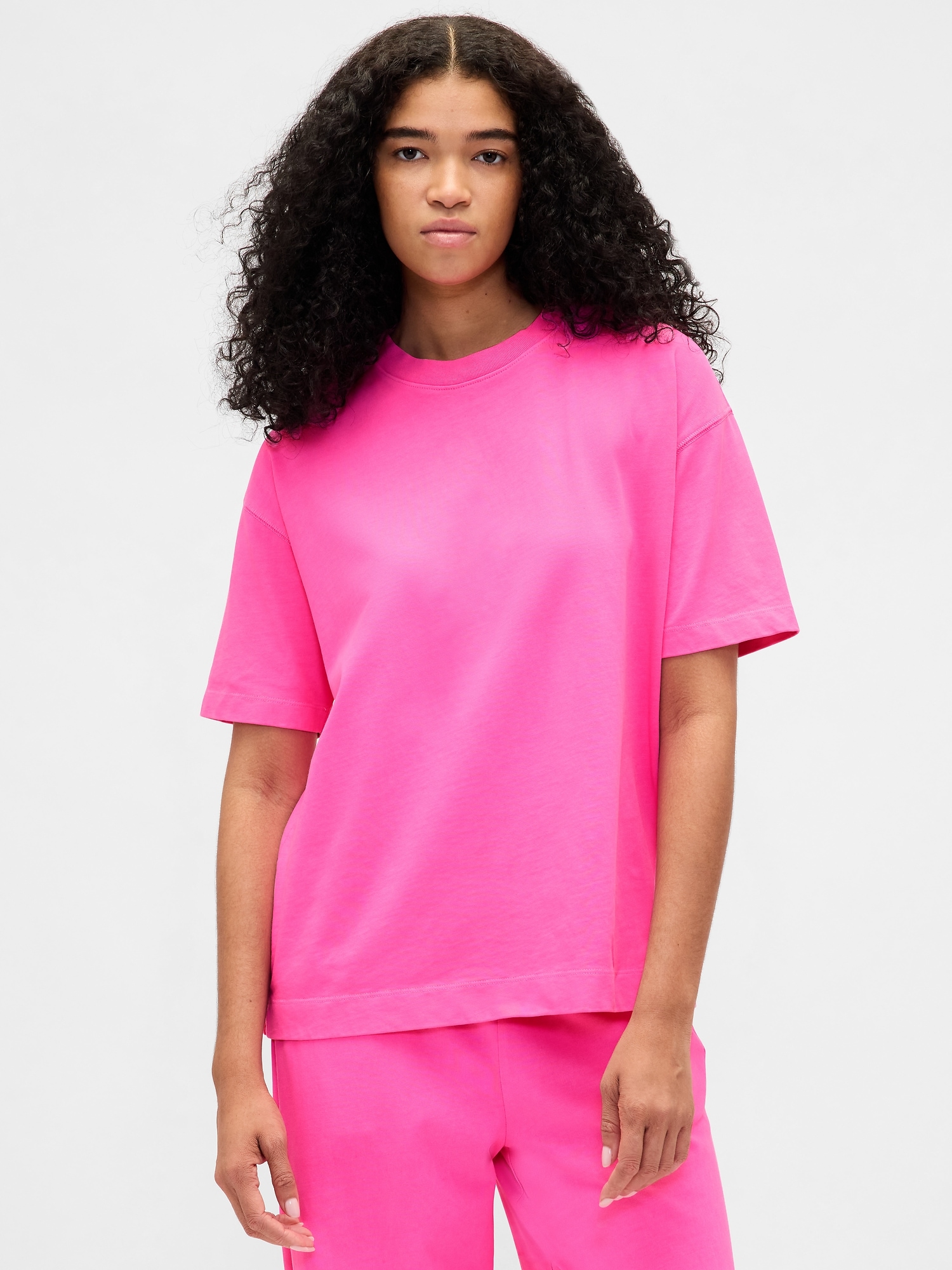 Heavyweight Oversized T-Shirt - Standout Pink