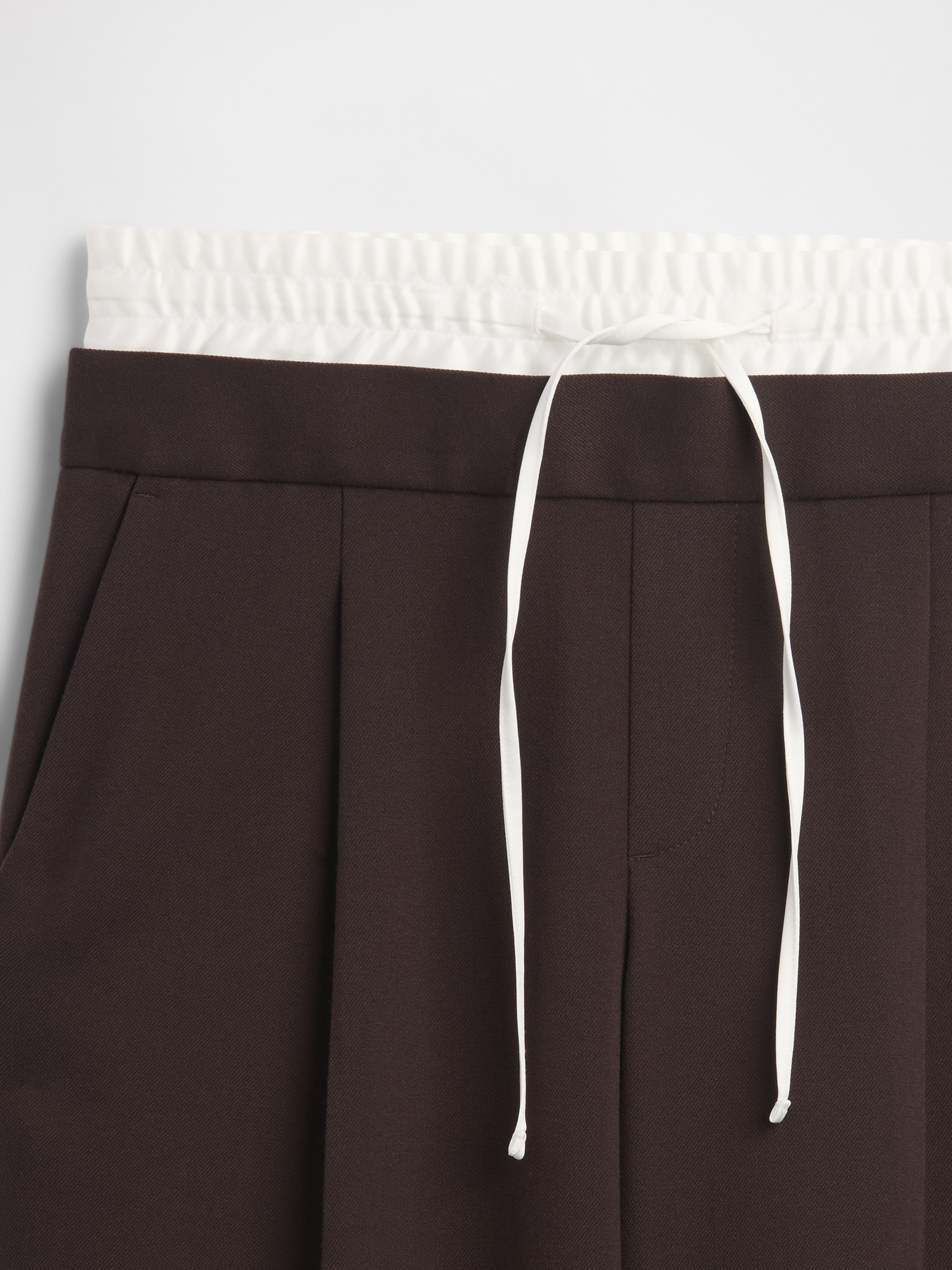 Женские брюки Gap Mid Rise Double-Waist, цвет: Коричневый — фото 6