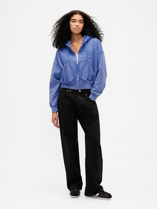 Image number 2 showing, VintageSoft 1969 Logo Zip Hoodie