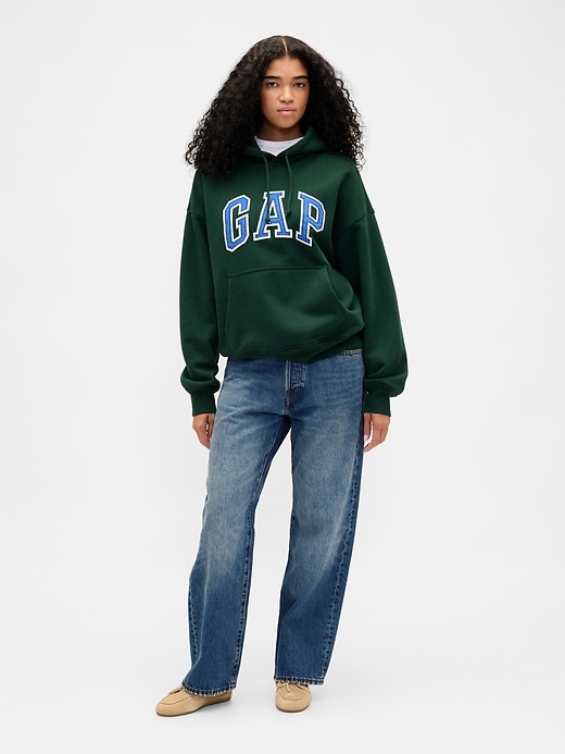 Image number 6 showing, Extra Heavyweight French Terry Oversized Logo Hoodie