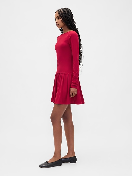 Drop-Waist Mini Dress