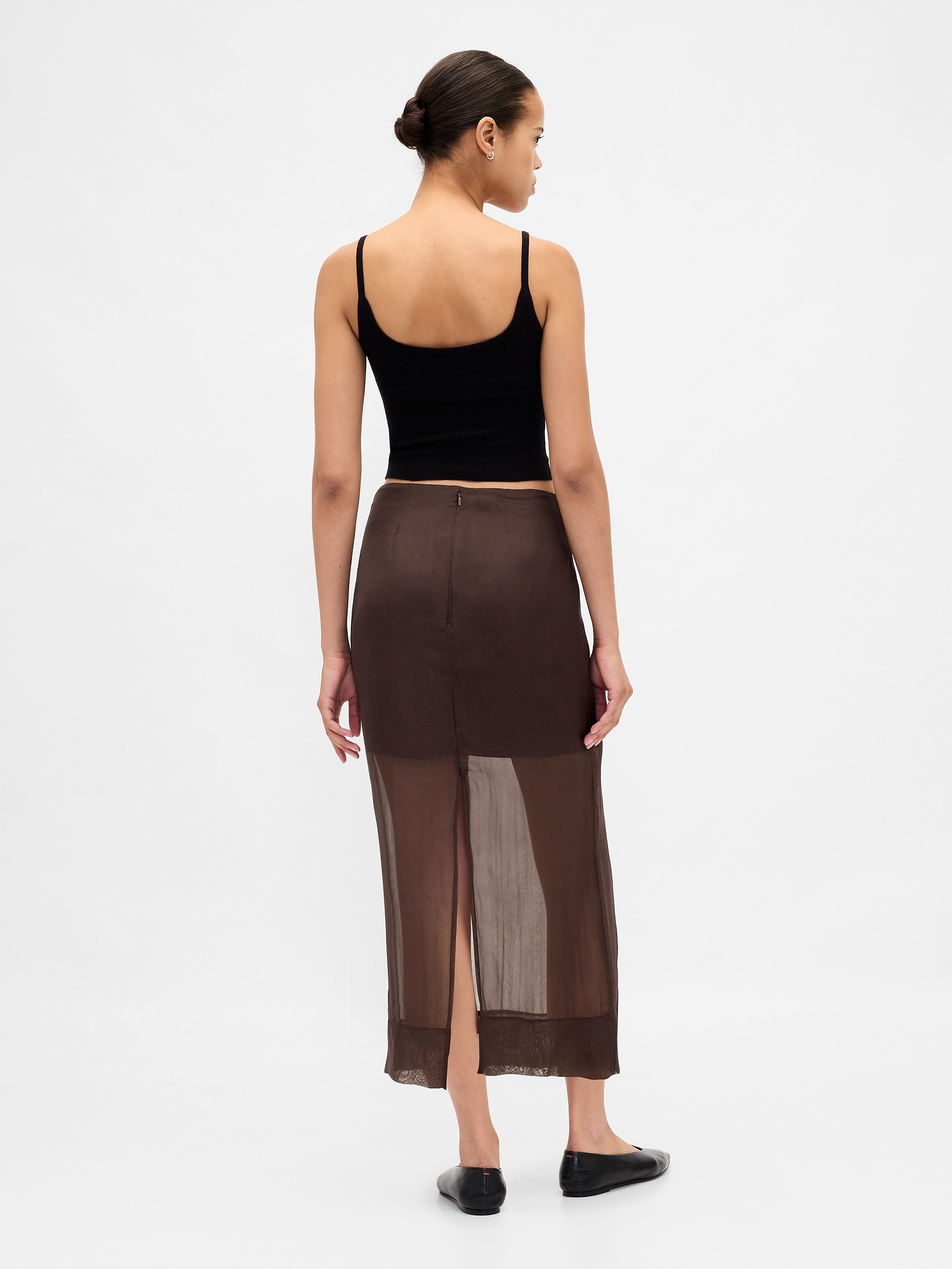 Женские юбки Gap Sheer Organza Maxi Skirt — фото 2