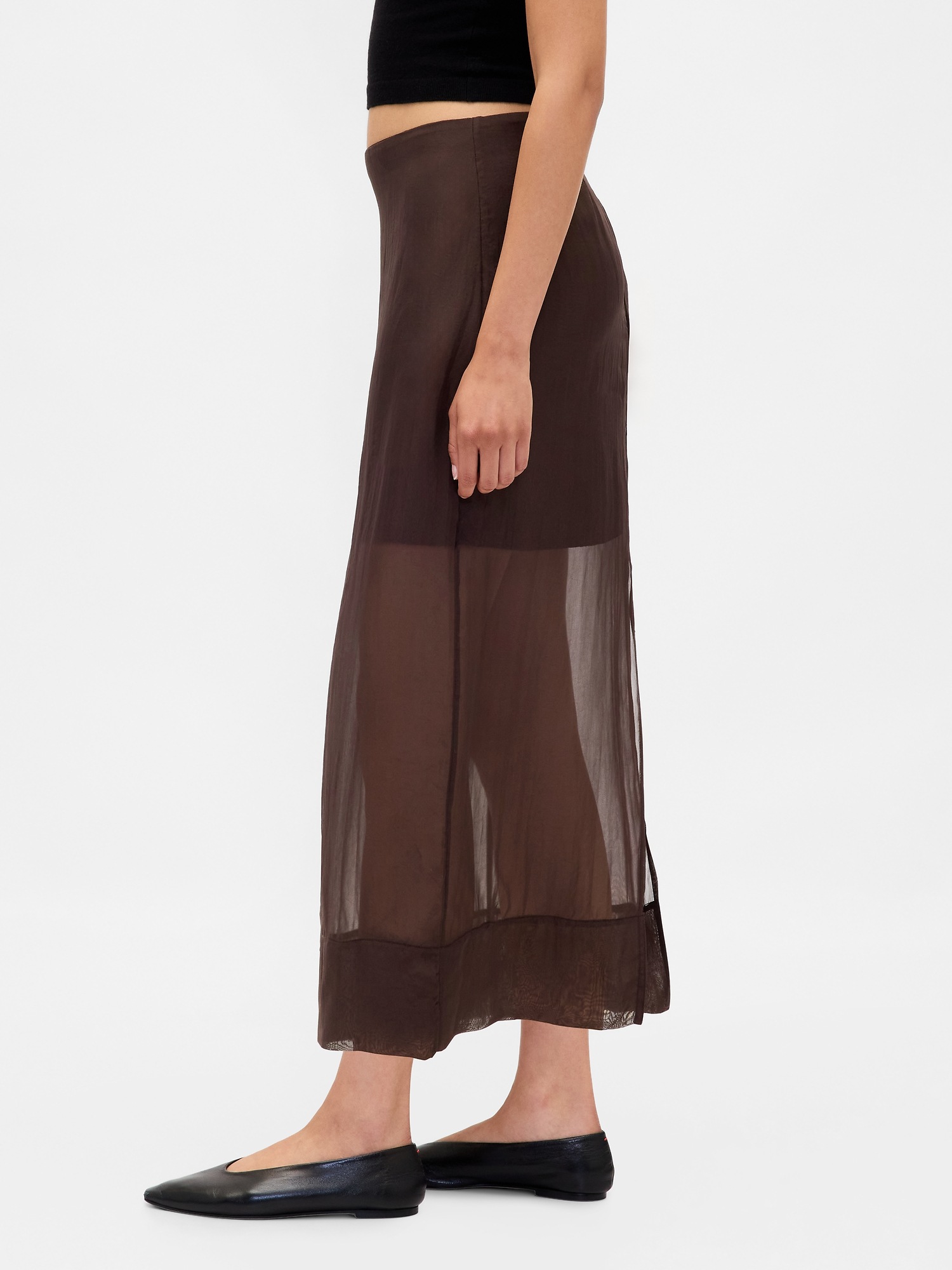 Женские юбки Gap Sheer Organza Maxi Skirt — фото 3