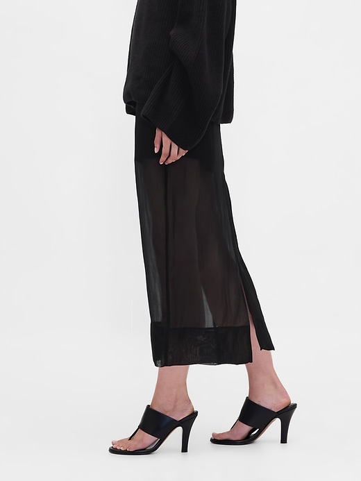 Image number 3 showing, Sheer Organza Maxi Skirt