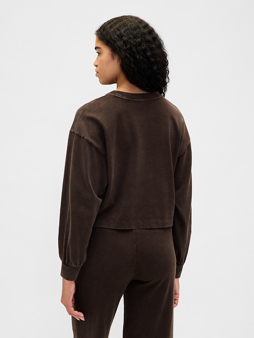 Image number 3 showing, Organic Cotton VintageSoft Crop Sweatshirt