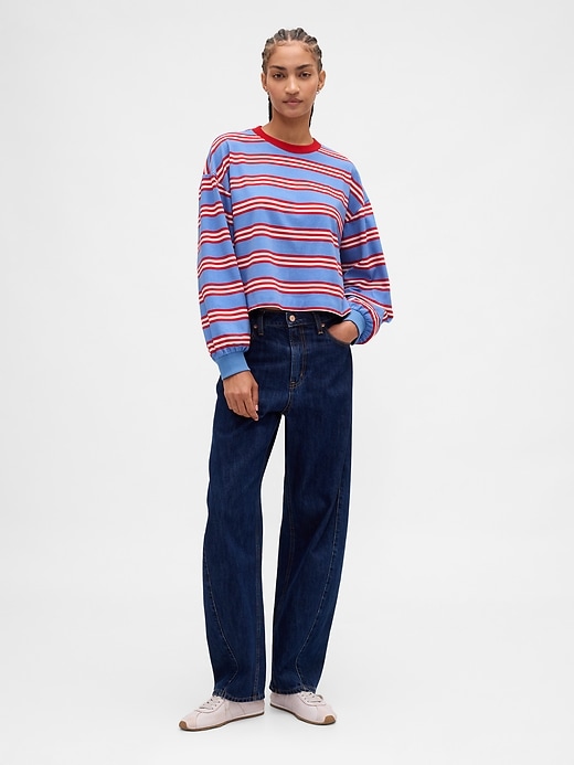 Image number 2 showing, Organic Cotton VintageSoft Crop Sweatshirt