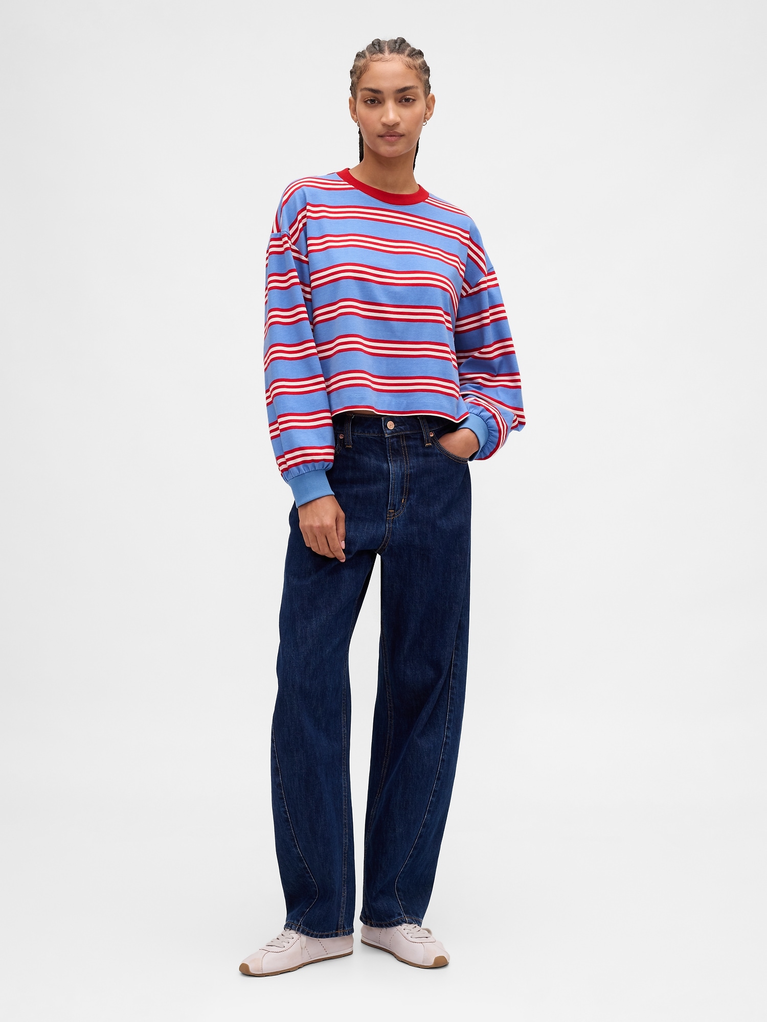 Organic Cotton VintageSoft Crop Sweatshirt
