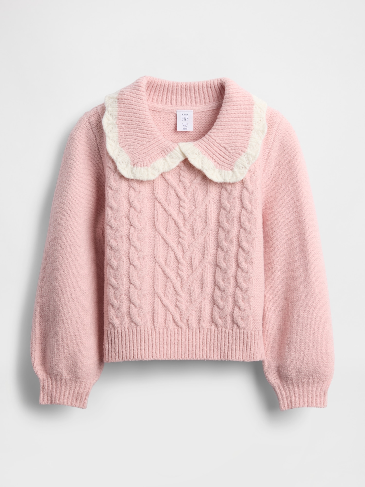 Gap Baby & Toddler Cashsoft Collared Sweater In Pink