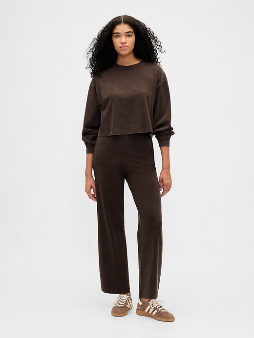Image number 1 showing, Heavyweight Straight Pants
