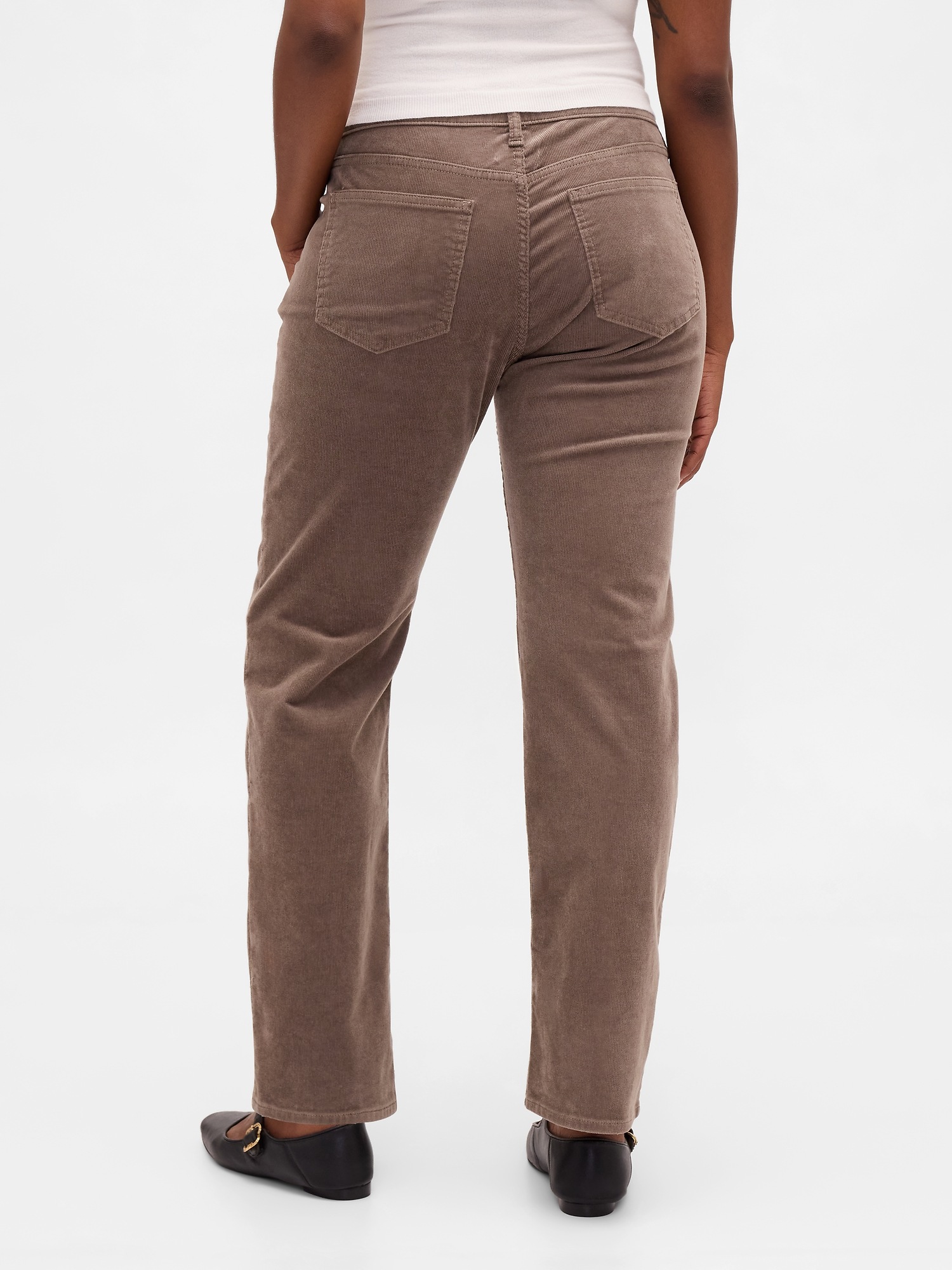 Женские джинсы Gap Low Rise Corduroy '90s Slim Straight Pants — фото 6