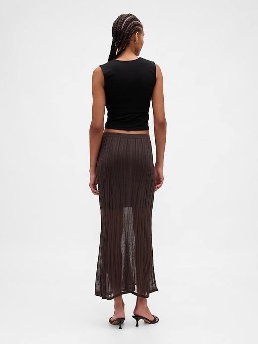 Image number 2 showing, Sheer Maxi Sweater Skirt