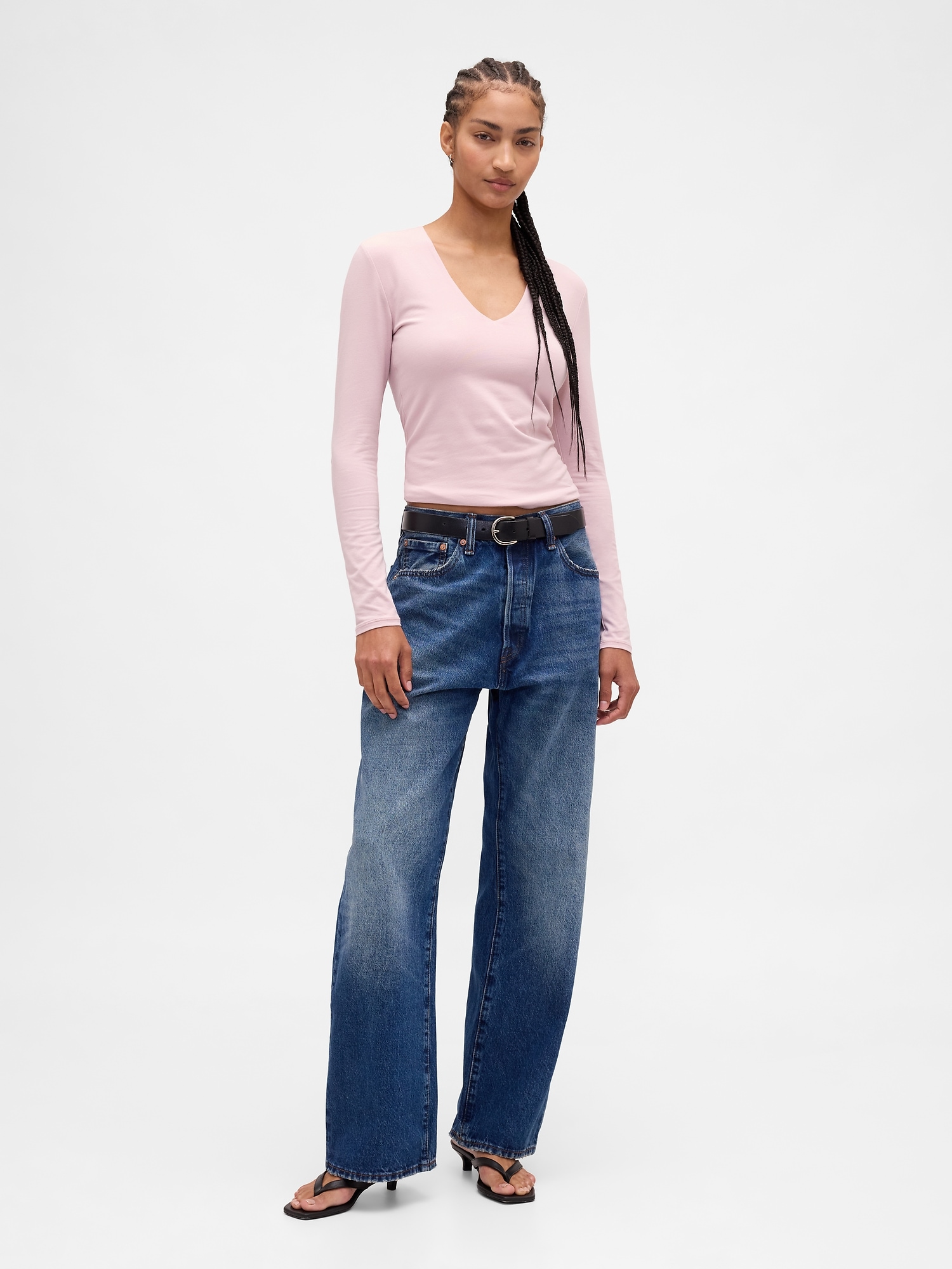 CloseKnit Jersey V-Neck T-Shirt