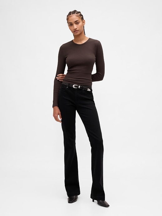 Image number 2 showing, Pointelle Rib T-Shirt