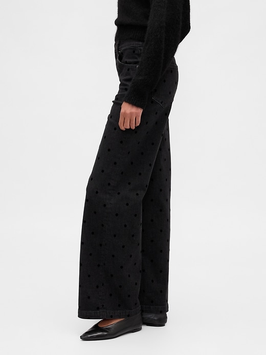 Image number 3 showing, High Rise Stride Wide-Leg Jeans