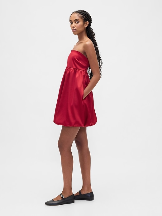 Image number 3 showing, Poplin Bubble Mini Dress