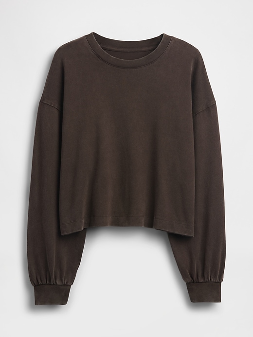 Image number 5 showing, Organic Cotton VintageSoft Crop Sweatshirt