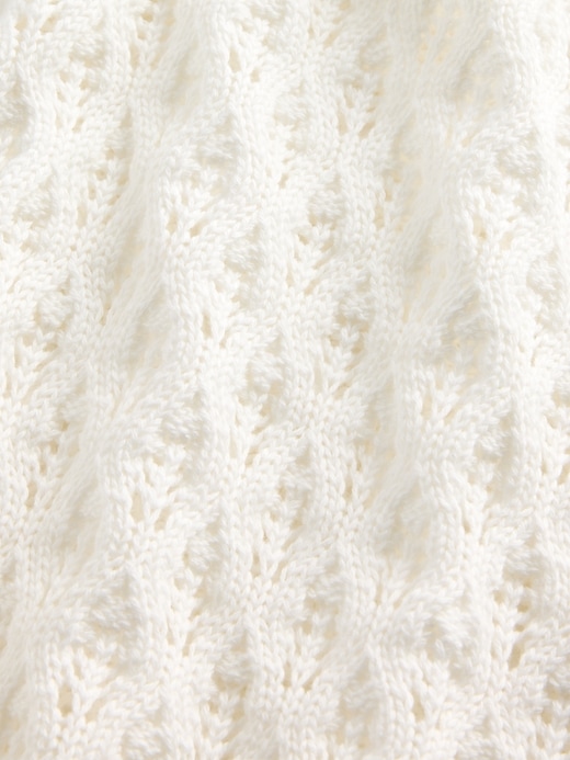 Image number 3 showing, Kids Crochet Oversized Crewneck Sweater