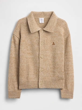 Baby & Toddler Collared Button-Front Sweater