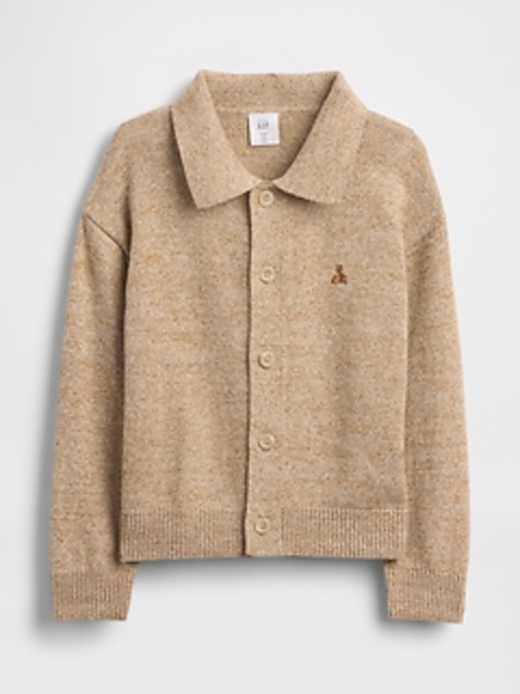 Baby & Toddler Collared Button-Front Sweater