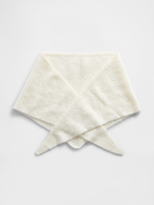 Image number 1 showing, Pointelle Triangle Scarf