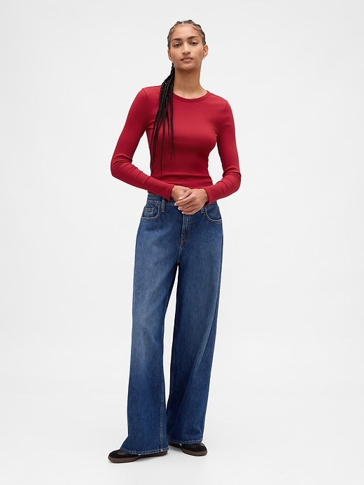 Image number 2 showing, Modern Rib Crop T-Shirt