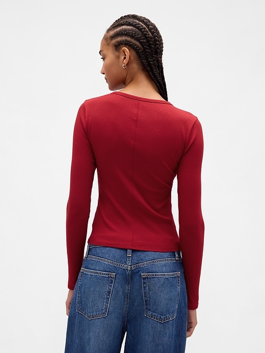Image number 3 showing, Modern Rib Crop T-Shirt